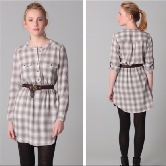 Madewell Dresses & Skirts - Madewell Broadway & Broome Grey Wool Shirtdress